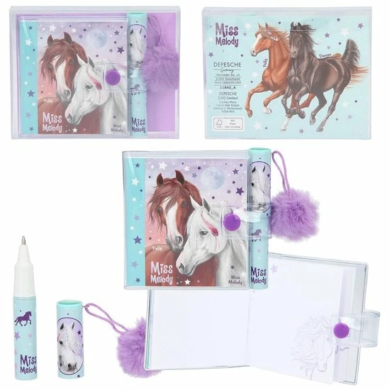 Flash-uitverkoop 🥰 Depesche Miss Melody Mini Schrijfblok Met Pen ✔️ 4 Flash-uitverkoop 🥰 Depesche Miss Melody Mini Schrijfblok Met Pen ✔️ - Afbeelding 2