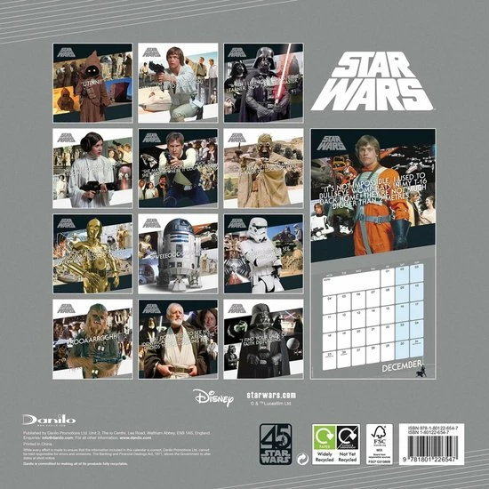 Korting ๐ Danilo Star Wars Classic Kalender 2023 โญ 4 Korting ๐ Danilo Star Wars Classic Kalender 2023 โญ - Afbeelding 2