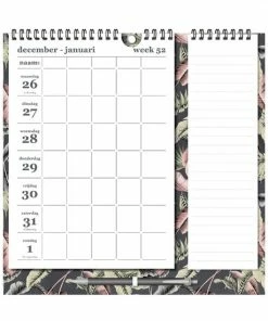 Alternative view of Uitgang 👏 Hobbit - Familieplanner Memo Rechts - Bladeren - 2023 - Voor 5 Personen - Spiraalgebonden - Week Per Pagina - 30x30cm 😉