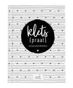 Kopen ✨ Zoedt Invulboek - Kletspraat Uitsprakenboekje - A6 Formaat - Zwart Wit 😉