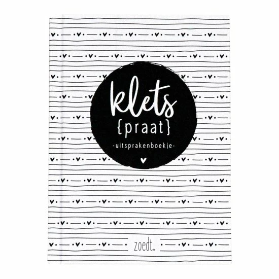 Kopen ✨ Zoedt Invulboek - Kletspraat Uitsprakenboekje - A6 Formaat - Zwart Wit 😉 3 Kopen ✨ Zoedt Invulboek - Kletspraat Uitsprakenboekje - A6 Formaat - Zwart Wit 😉