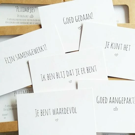 Goedkoopste ๐งจ Liefsoppapier.nl Pluimpjes Collegiale Set - Complimentenkaartjes Met Positieve Teksten - Complimenten - Liefs Op Papier ๐ 7 Goedkoopste ๐งจ Liefsoppapier.nl Pluimpjes Collegiale Set - Complimentenkaartjes Met Positieve Teksten - Complimenten - Liefs Op Papier ๐ - Afbeelding 5