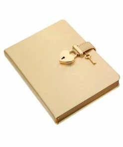 Alternative view of Begroting 👍 Victoria's Journals - Dagboek Met Slot En Sleutel - Hush-Hush My Secret Diary W/ Heart Lock - Premium Vegan Leer Dagboek - Hardcover - 320 Pagina's Premium Papier - 13 X 18 Cm (Iriserend Goud) 💯