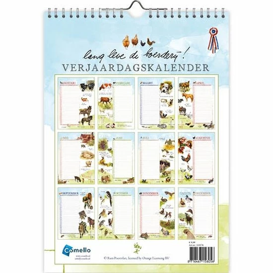 Goedkoopste ๐ Comello Verjaardagskalender - Rien Poortvliet - Lang Leve De Boerderij โจ 4 Goedkoopste ๐ Comello Verjaardagskalender - Rien Poortvliet - Lang Leve De Boerderij โจ - Afbeelding 2