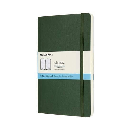 Goedkoop ๐ Moleskine Classic Notitieboek - Large - Softcover - Gestippeld - Mirte Groen ๐ 3 Goedkoop ๐ Moleskine Classic Notitieboek - Large - Softcover - Gestippeld - Mirte Groen ๐