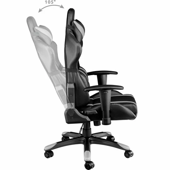 Beste Pirce 😍 TecTake Gaming Chair Bureaustoel - Premium Racing - Zwart/Grijs - Kunstleer - Verstelbaar ❤️ 4 Beste Pirce 😍 TecTake Gaming Chair Bureaustoel - Premium Racing - Zwart/Grijs - Kunstleer - Verstelbaar ❤️ - Afbeelding 2
