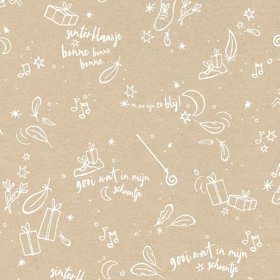 Korting ๐ Merkloos Inpakpapier Stevig Cadeaupapier Sinterklaas Kraft - Wit Zwart - Stickers Zakjes ๐งจ 5 Korting ๐ Merkloos Inpakpapier Stevig Cadeaupapier Sinterklaas Kraft - Wit Zwart - Stickers Zakjes ๐งจ - Afbeelding 3