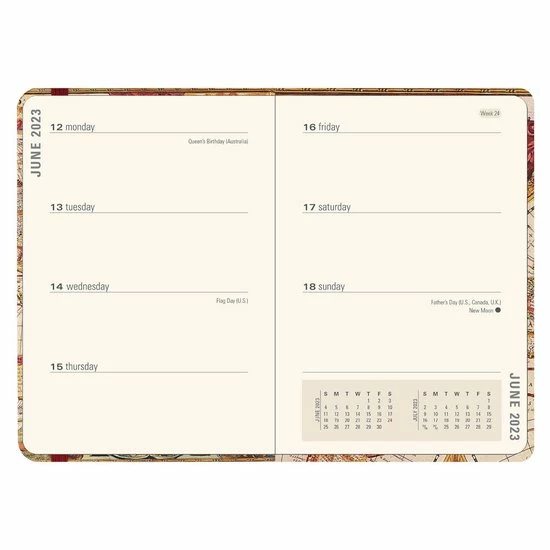 Promo 😀 Peter Pauper Agenda - 2023 - Compact - 16 Maanden - De Oude Wereld - 12,7x17,8cm 😍 6 Promo 😀 Peter Pauper Agenda - 2023 - Compact - 16 Maanden - De Oude Wereld - 12,7x17,8cm 😍 - Afbeelding 4
