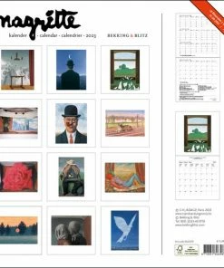 Alternative view of Beste deal ✔️ Bekking & Blitz - Maandkalender 2023 - Kunstkalender - Museum Kalender - Magritte Maandkalender 2023 - 16 Maanden Kalender - Rijk Geïllustreerd - 30 X 30 Centimeter - Opgehangen 30 X 60 Centimeter - Voorzien Van Weeknummers 😉