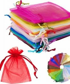 Flash-uitverkoop ๐ Organza Zakjes Fako Bijoux® - 9 X 12 Cm - Mix - 20 Stuks ๐