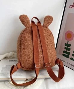 Alternative view of Beste deal 🧨 MINIIYOU Konijnen Teddy Rugzak - Bruin ✔️