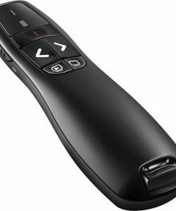 Kopen 😉 Exclusive By TW Draadloze Presenter - Presentatie Klikker - Wireless Presenter - Powerpoint Afstandsbediening - Laser Pointer - Draadloos - USB - Zwart 🎁