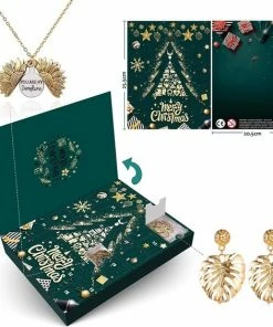Alternative view of Coupon ⌛ Merkloos Adventskalender 2021 - Kerstkalender - Luxe Aftelkalender - Sieraden - Kerstmis - Dames - Oorbellen - Kettingen - 24 Dagen Kalender 👏