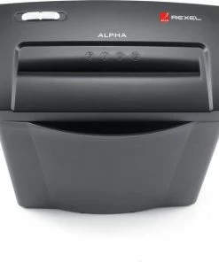 Flash-uitverkoop ✨ Rexel Alpha Cross Cut Papierversnipperaar P-4 Snippers - Invoer Tot 5 A4 Vellen - Zwart 💯