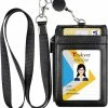 Promo 🌟 Mycramé Lanyard Met Kaarthouder Voor Sleutels, ID En Badge - Nek Badgehouder Met Uittrekbare Koord- Sleutel Keycord- TelefoonGSM & Sleutelhanger Ketting - Sleutelkoord Keykoord - ✨ -A-journal shop 550x578
