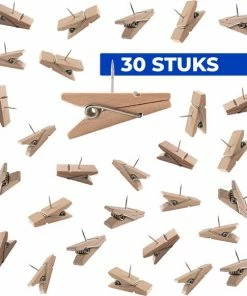 Uitgang โค๏ธ Hello Tomorrow® 30 St. Punaises Voor Prikbord Kurk - Decoratie Muur & Wand - Knutselen - Houten โ๏ธ