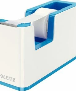 Coupon ✔️ Leitz WOW Plakbandhouder - Inclusief 1 Rol Plakband - Blauw/Wit 👏