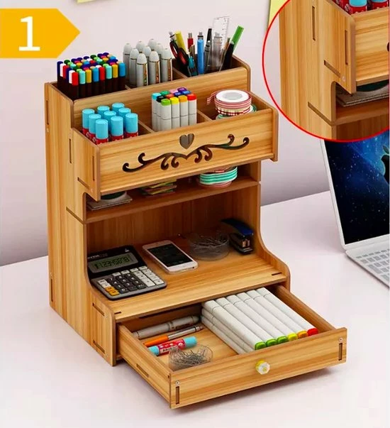 Flash-uitverkoop 😀 Fleau Bureau Organizer - Met Lade - Pennenhouder - Pennenbakje Hout/Fineer - Pennenbak - Potloden/Pennen Opbergen 🥰 6 Flash-uitverkoop 😀 Fleau Bureau Organizer - Met Lade - Pennenhouder - Pennenbakje Hout/Fineer - Pennenbak - Potloden/Pennen Opbergen 🥰 - Afbeelding 4