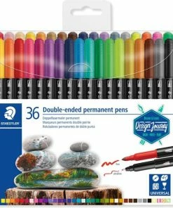 Beste deal ✔️ STAEDTLER Permanente Stift Met Dubbele Punt 3187 - Set 36 St ⭐