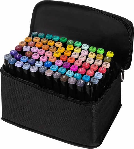 Gloednieuw ๐ Discountershop Dubbelzijdige Markering 80 St Twinmarkers XXL-set - Stift Met 80 St Twin Tip Markeerstift Dual Tip Permanente Sketch Marker 80 Kleuren Voor Kunstenaars Volwassenen Kinderen Tekenen Schilderen Ambachten Hoeveelheid 80 Stuks โจ 14 Gloednieuw ๐ Discountershop Dubbelzijdige Markering 80 St Twinmarkers XXL-set - Stift Met 80 St Twin Tip Markeerstift Dual Tip Permanente Sketch Marker 80 Kleuren Voor Kunstenaars Volwassenen Kinderen Tekenen Schilderen Ambachten Hoeveelheid 80 Stuks โจ - Afbeelding 12