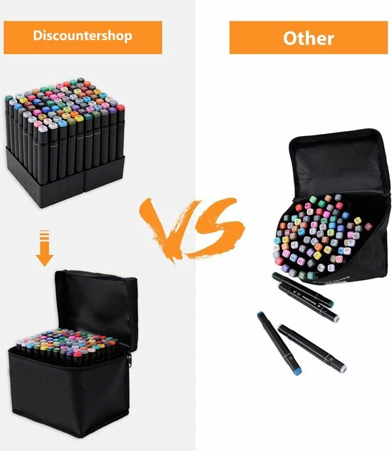 Gloednieuw ๐ Discountershop Dubbelzijdige Markering 80 St Twinmarkers XXL-set - Stift Met 80 St Twin Tip Markeerstift Dual Tip Permanente Sketch Marker 80 Kleuren Voor Kunstenaars Volwassenen Kinderen Tekenen Schilderen Ambachten Hoeveelheid 80 Stuks โจ 7 Gloednieuw ๐ Discountershop Dubbelzijdige Markering 80 St Twinmarkers XXL-set - Stift Met 80 St Twin Tip Markeerstift Dual Tip Permanente Sketch Marker 80 Kleuren Voor Kunstenaars Volwassenen Kinderen Tekenen Schilderen Ambachten Hoeveelheid 80 Stuks โจ - Afbeelding 5