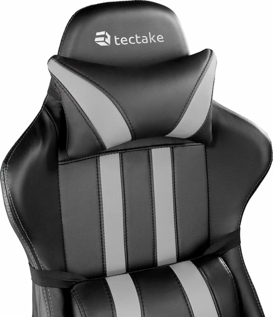Beste Pirce 😍 TecTake Gaming Chair Bureaustoel - Premium Racing - Zwart/Grijs - Kunstleer - Verstelbaar ❤️ 10 Beste Pirce 😍 TecTake Gaming Chair Bureaustoel - Premium Racing - Zwart/Grijs - Kunstleer - Verstelbaar ❤️ - Afbeelding 8