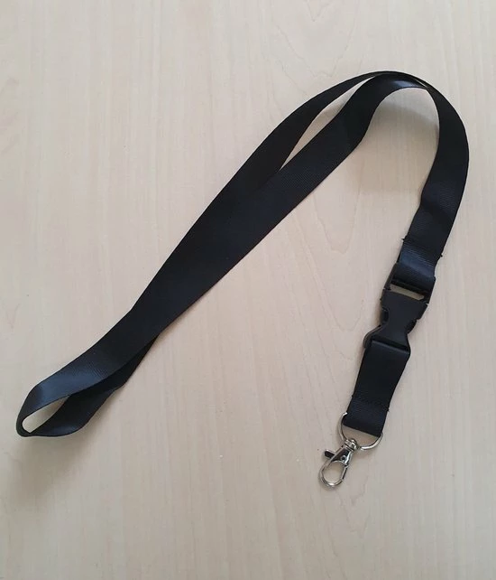 Promo ๐ Ecorare Sleutelkoord - Kliksluiting - Lanyard - Keycord - Zwart - 50 Cm โญ 4 Promo ๐ Ecorare Sleutelkoord - Kliksluiting - Lanyard - Keycord - Zwart - 50 Cm โญ - Afbeelding 2