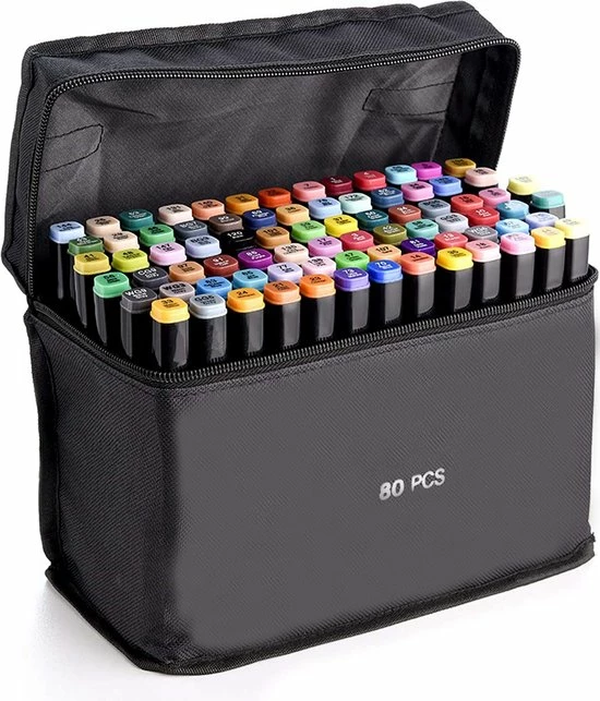 Gloednieuw ๐ Discountershop Dubbelzijdige Markering 80 St Twinmarkers XXL-set - Stift Met 80 St Twin Tip Markeerstift Dual Tip Permanente Sketch Marker 80 Kleuren Voor Kunstenaars Volwassenen Kinderen Tekenen Schilderen Ambachten Hoeveelheid 80 Stuks โจ 3 Gloednieuw ๐ Discountershop Dubbelzijdige Markering 80 St Twinmarkers XXL-set - Stift Met 80 St Twin Tip Markeerstift Dual Tip Permanente Sketch Marker 80 Kleuren Voor Kunstenaars Volwassenen Kinderen Tekenen Schilderen Ambachten Hoeveelheid 80 Stuks โจ