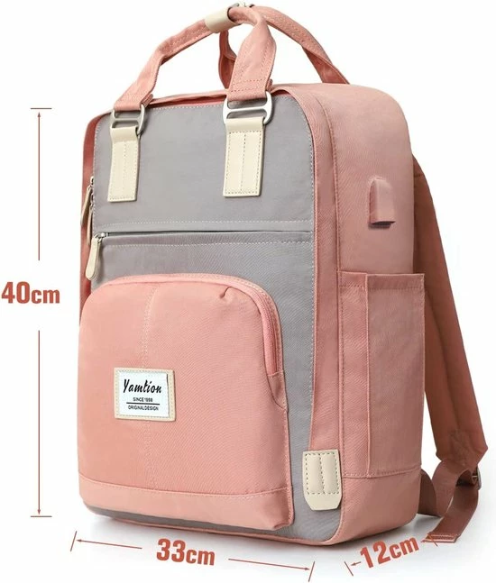 Kopen 🌟 YAMTION Boektentas - Modieuze Rugzak Dames/meisjes - Ideaal Voor School - Draagrugzak Met Laptopvak Voor 15,6 Inch Laptop - Ideaalvoor Universiteit, Reizen, Vrije Tijd En Werk 🎁 6 Kopen 🌟 YAMTION Boektentas - Modieuze Rugzak Dames/meisjes - Ideaal Voor School - Draagrugzak Met Laptopvak Voor 15,6 Inch Laptop - Ideaalvoor Universiteit, Reizen, Vrije Tijd En Werk 🎁 - Afbeelding 4