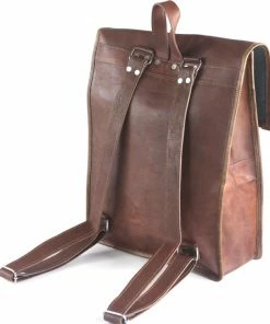 Alternative view of Top 10 🥰 Oncedoce Rugtas Echt Leer ‘’ BILBAO ‘’ – Rugzak 40 X 26 X 9 Cm - Echte Leder – Cognac Bruin – Handgemaakt Van Echt Leer – Vintage Stijl Tas ✔️
