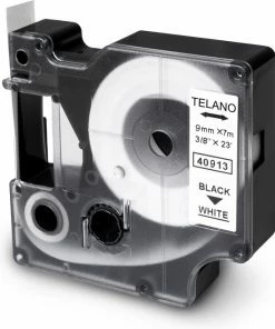 Begroting 🔥 TELANO® Plastic Labels D1 40913 Voor Dymo LabelManager - Zwart Op Wit - 9 Mm X 7 M - S0720680 Label Tape - 1 Stuk 🎁