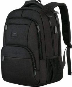 Begroting ๐งจ Matein Rugzak - 36 Liter - Zwart - Met Laptopvak - Waterafstotend - USB-oplaadpoort ๐