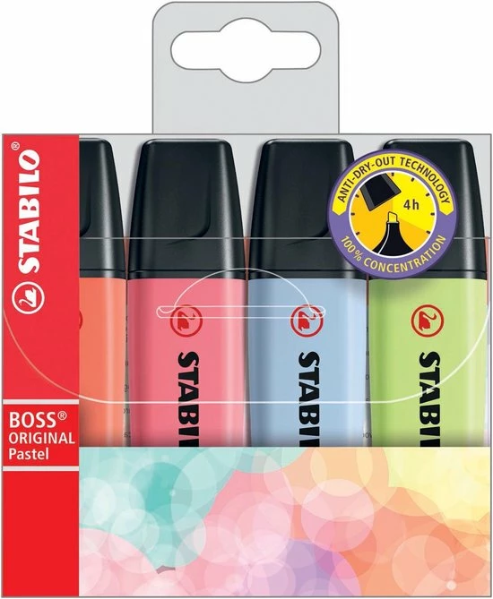 Beste deal ๐ STABILO BOSS ORIGINAL Pastel - Markeerstift - Markeren Met Pastelkleuren - Etui Met 4 Kleuren โ๏ธ 9 Beste deal ๐ STABILO BOSS ORIGINAL Pastel - Markeerstift - Markeren Met Pastelkleuren - Etui Met 4 Kleuren โ๏ธ - Afbeelding 7