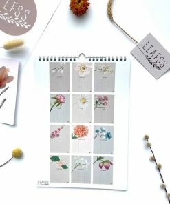 Alternative view of Hete verkoop ⭐ Leafss Verjaardagskalender - Aquarel Bloemen - Wandkalender A4 - Niet Jaargebonden 😀