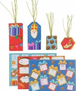 Hete verkoop ๐งจ Hoomark Cadeau Naamlabels En Naamsticker Set Sint 46 Delig ๐งจ