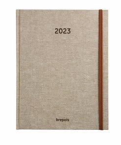Nieuw โจ Brepols Agenda 2023 - BARISTA Cappucino - Weekly Notebook - Weekoverzicht + Notitie Pagina - 16,9 X 22 Cm - Bruin ๐