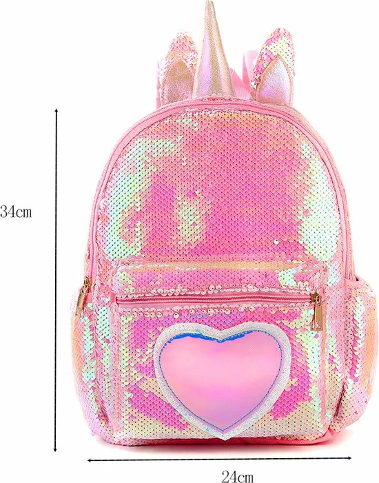 Aanbiedingen ๐ Het Betere Merk Schooltas - Rugzak Meisje - Rugzak Jongens - Eenhoorn Rugtas - Unicorn Rugzak - 34 X 24 X 12 Cm - Pailletten - Sequin - Roze - Pailletten - Glitter Tas ๐ 4 Aanbiedingen ๐ Het Betere Merk Schooltas - Rugzak Meisje - Rugzak Jongens - Eenhoorn Rugtas - Unicorn Rugzak - 34 X 24 X 12 Cm - Pailletten - Sequin - Roze - Pailletten - Glitter Tas ๐ - Afbeelding 2