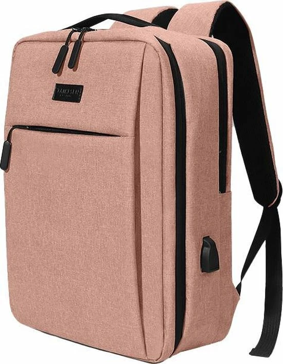 Korting โค๏ธ ZILOU® Rugzak - 15,6 Inch Laptop Rugtas - USB Poort - Waterafstotend - Roze ๐ 3 Korting โค๏ธ ZILOU® Rugzak - 15,6 Inch Laptop Rugtas - USB Poort - Waterafstotend - Roze ๐