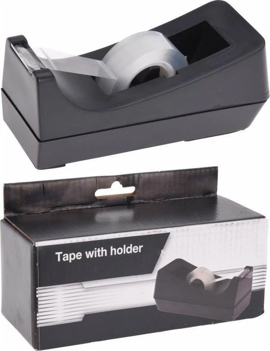 Groothandel β¨ Merkloos Plakbandhouder Zwart 16 Cm Met Rol Plakband π 4 Groothandel β¨ Merkloos Plakbandhouder Zwart 16 Cm Met Rol Plakband π - Afbeelding 2