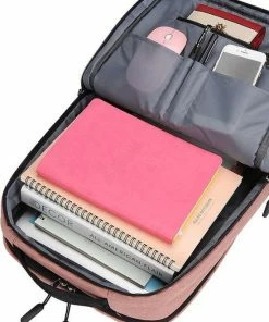 Alternative view of Korting ❤️ ZILOU® Rugzak - 15,6 Inch Laptop Rugtas - USB Poort - Waterafstotend - Roze 🎉