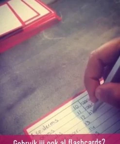 Alternative view of Uitgang 🤩 Leitner Flashcards - A7 Pakket Kleur 500 Stuks + Perforatie En 5 Ringen - 10 Pakjes In 10 Kleuren - 100% FSC Karton & 100% Gemaakt In NL 🤩