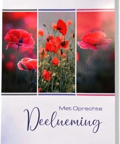 Korting 🛒 Cards & Crafts 20 Luxe Condoleance Wenskaarten Oprechte Deelneming - 17x12cm - Gevouwen Kaart Met Envelop 🛒 -A-journal shop 550x761