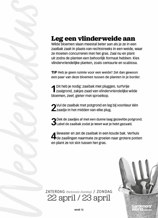 Flash-uitverkoop ๐งจ Gardeners' World Magazine Gardeners' World Scheurkalender 2023 โจ 7 Flash-uitverkoop ๐งจ Gardeners' World Magazine Gardeners' World Scheurkalender 2023 โจ - Afbeelding 5