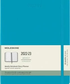 Goedkoopste 🎉 Moleskine 18 Maanden Agenda - 2022/23 - Wekelijks - XL - Harde Kaft - Mangaan Blauw 😉