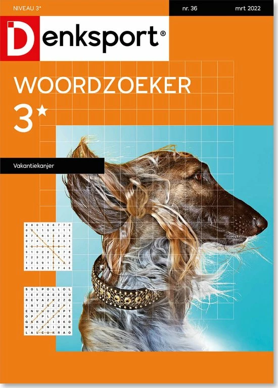 Coupon π― WKA-036 Denksport Puzzelboek Woordzoeker 3* Vakantiekanjer, Editie 36 β 3 Coupon π― WKA-036 Denksport Puzzelboek Woordzoeker 3* Vakantiekanjer, Editie 36 β