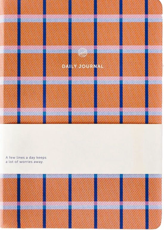 Flash-uitverkoop ⌛ A-journal Dagboek - Daily Journal - 5 Minuten Dagboek - Oranje Lila Blauwe Ruit ⌛ 3 Flash-uitverkoop ⌛ A-journal Dagboek - Daily Journal - 5 Minuten Dagboek - Oranje Lila Blauwe Ruit ⌛