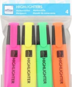 Flash-uitverkoop 🧨 Merkloos Markeerstiften - 4 Stuks - 4 Kleuren - HIGHLIGHTER 🥰