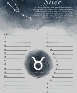 Alternative view of Gloednieuw 🥰 Tamar Asmawidjaja Bixorp Stars Sterrenbeeld Verjaardagskalender Zonder Jaartal - Uniek Design - Volgt De Sterrenbeelden En Niet De Maanden - Ophangbare Wandkalender - Sterrenbeeld Kalender - Volwassenen En Kinderen - A4 Formaat Gerecycled Papier 🧨