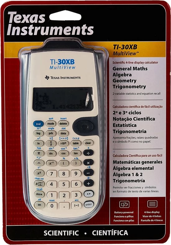 Kopen ๐ฅฐ Texas Instruments TI-30XB Multiview Wetenschappelijke Rekenmachine ๐ 5 Kopen ๐ฅฐ Texas Instruments TI-30XB Multiview Wetenschappelijke Rekenmachine ๐ - Afbeelding 3