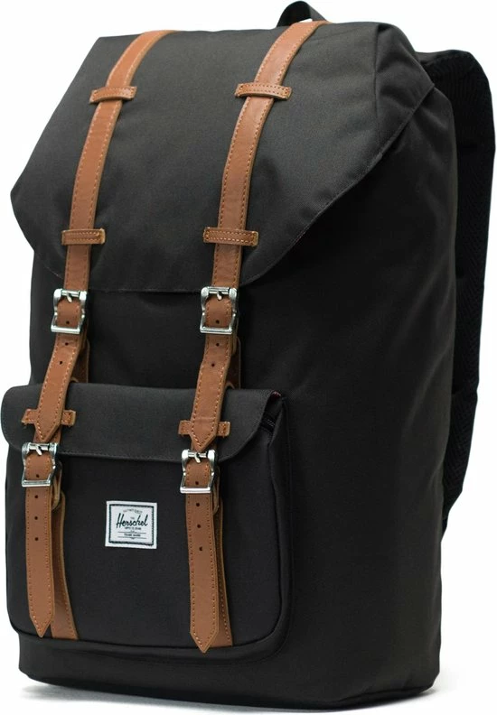 Flash-uitverkoop ๐ Herschel Little America - Black/Tan Synthetic Leather / Ruime Rugzak Met 25L Opbergvolume - 15" Fleece-gevoerd Laptopvak - Magnetische Sluiting / Met Levenslange Fabrieksgarantie / Limited Lifetime Warranty / Zwart ๐ 27 Flash-uitverkoop ๐ Herschel Little America - Black/Tan Synthetic Leather / Ruime Rugzak Met 25L Opbergvolume - 15" Fleece-gevoerd Laptopvak - Magnetische Sluiting / Met Levenslange Fabrieksgarantie / Limited Lifetime Warranty / Zwart ๐ - Afbeelding 25